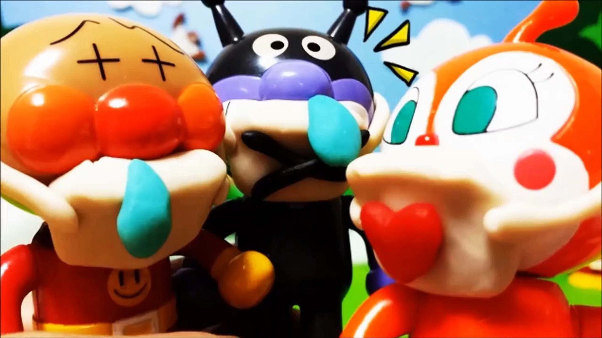 アンパンマン アニメ おもちゃ 人形 くしゃみ風邪ひいた Anpanman Toys Animation Dailymotion Video