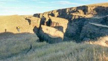 Huge Crack in the Earth Opens Up East of Yellowstone Caldera by Big Horn Mountains