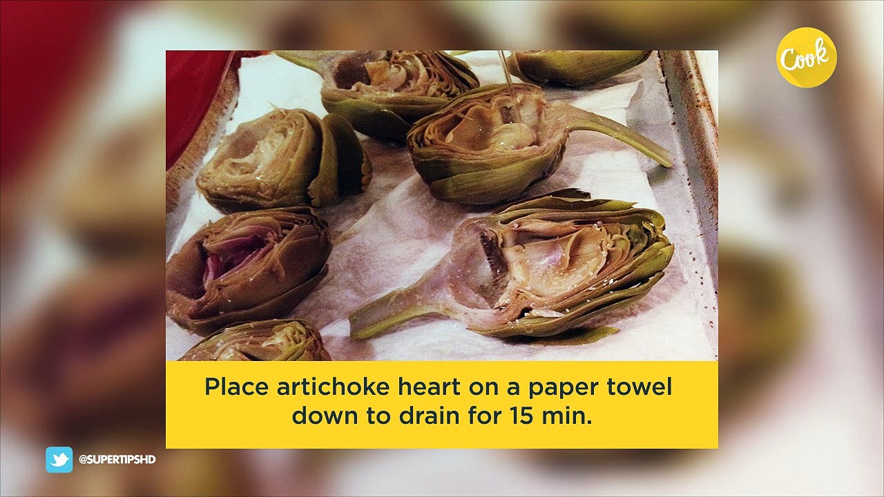 Gratin artichoke hearts