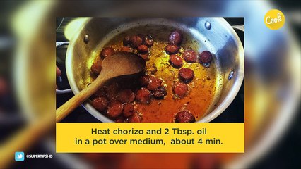 Mussels with chorizo broth