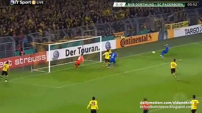 Paderborn Big chance - Borussia Dortmund v. Paderborn 28.10.2015 HD