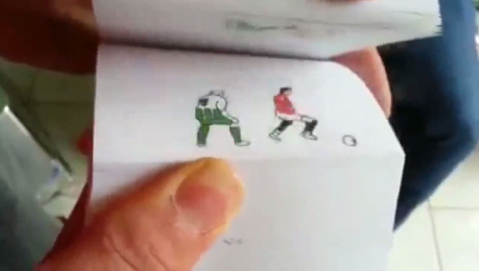 ⁣Foot Soccer Ball Fifa On Paper Cartoon - Amazing Paper Creation