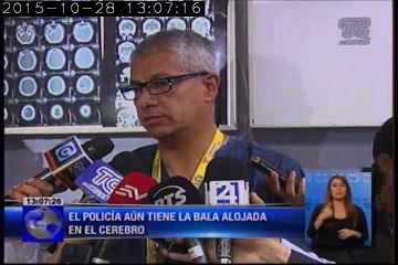 Policía herido se recupera satisfactoriamente