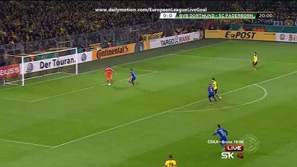 Srdjan Lakic 0:1  | Borussia Dortmund - Paderborn 28.10.2015 HD