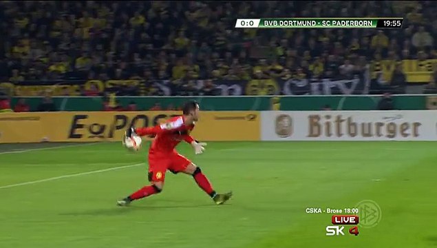 Srdjan Lakic 0:1 | Borussia Dortmund - Paderborn 28.10.2015 HD