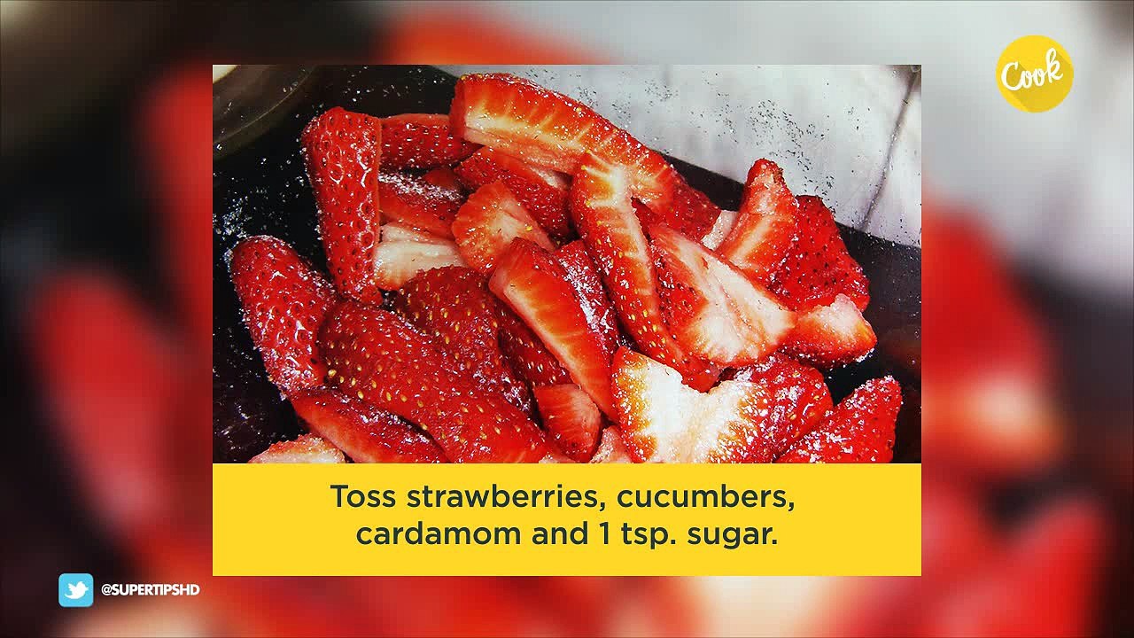 Strawberry cucumber salad