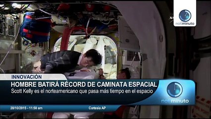Astronauta tiene previsto pasar un año en el espacio