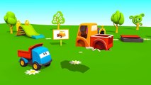 Kids 3D Construction Cartoons for Children: Leos PICK UP Truck! Inspired by TuTiTu carto