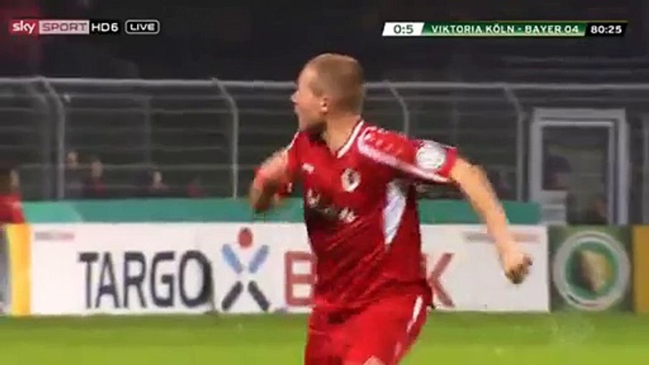 Stefan Kießling Goal - Viktoria Koln 0 - 5 Bayer Leverkusen - DFB Pokal - 28/10/2015