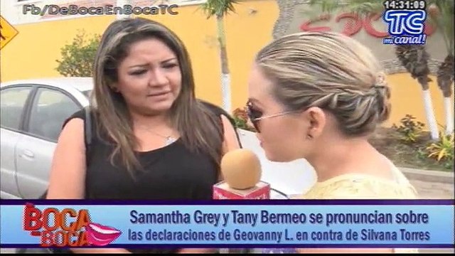 Samantha Grey y Tany Bermeo se pronuncian sobre las declaraciones de Geovanny L. en contra de Silvana Torres