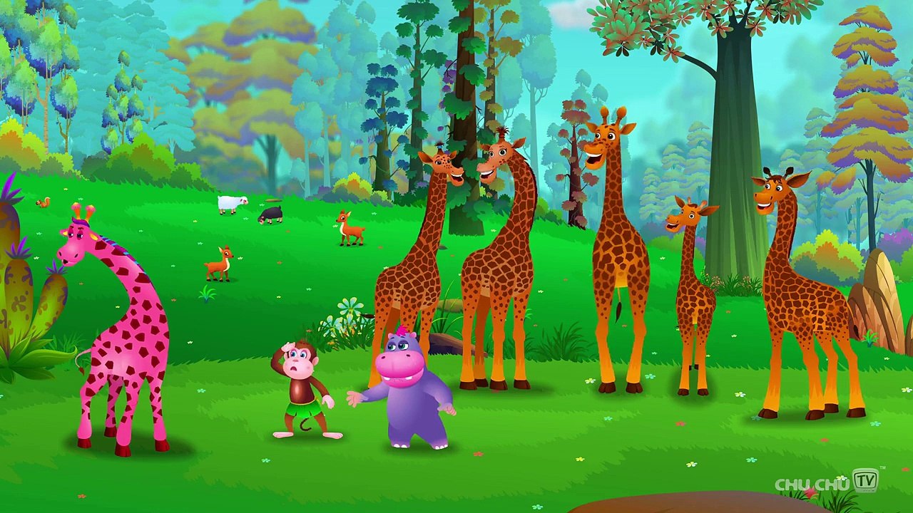 Finger Family Giraffe | ChuChu TV Animal Finger Family Nursery Rhymes ...