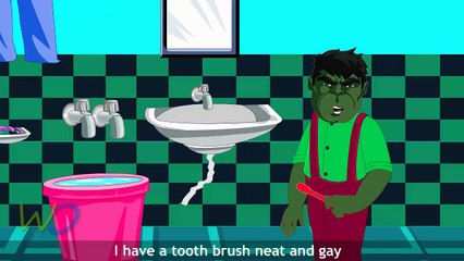 Hulk Blue Bath Nursery Rhymes | Most Popular Rhymes For Kids | Top Best Children Phonics S