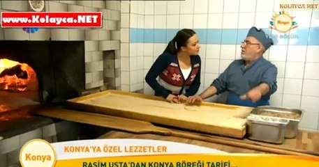 Konya böreği ve etli ekmek yapılışı tarifi