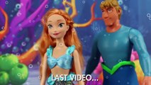 Mermaids Elsa and Anna are Saved by Kristoff and Jack Frost. DisneyToysFan