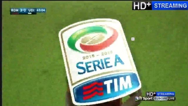 Miralem Pjanić Goal AS Roma 3 vs 0 Udinese 28-10-2015