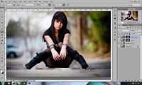 Adobe Photoshop tutoriels - jeune fille solitaire
