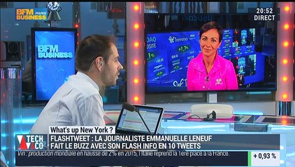 What's Up New York: La journaliste Emmanuelle Leneuf fait le buzz avec son flash info en 10 tweets - 28/10