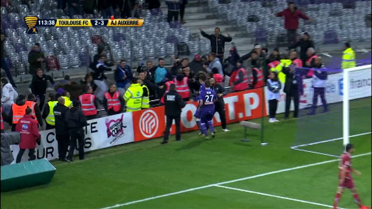 Yann Bodiger marque son 1er but en égalisant face à Auxerre!