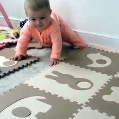 Dog gets jealous over all the attention the new baby is getting.