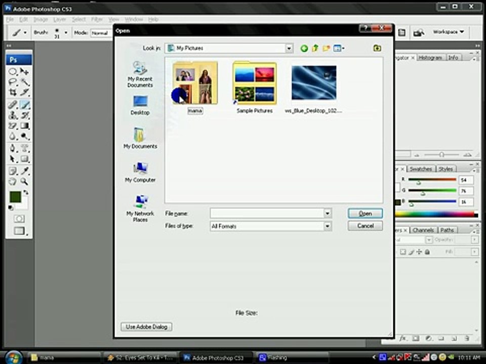 how to crop picture in adobe photoshop cs3 (tutorials)