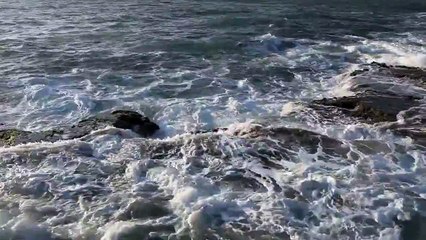 Rocky coast of Acre, Israel