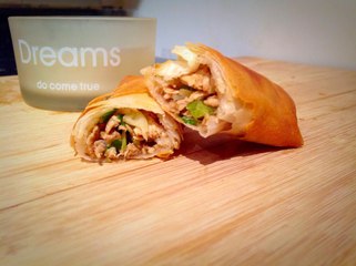 CHICKEN SPRING ROLLS, EASY TO MAKE By ( HUMA IN THE KITCHEN)