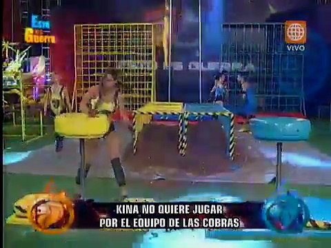 Esto es Guerra: Kina Malpartida abandona el set 02/10/2015