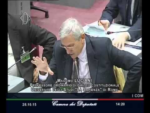 Roma - Riforma Costituzione, audizione di esperti (28.10.15)