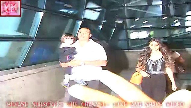 SRK SON ABRAM & DAUGHTER SUHAN CATCHED ON AIRPORT FROM RETURN DILWALE SHOOTING