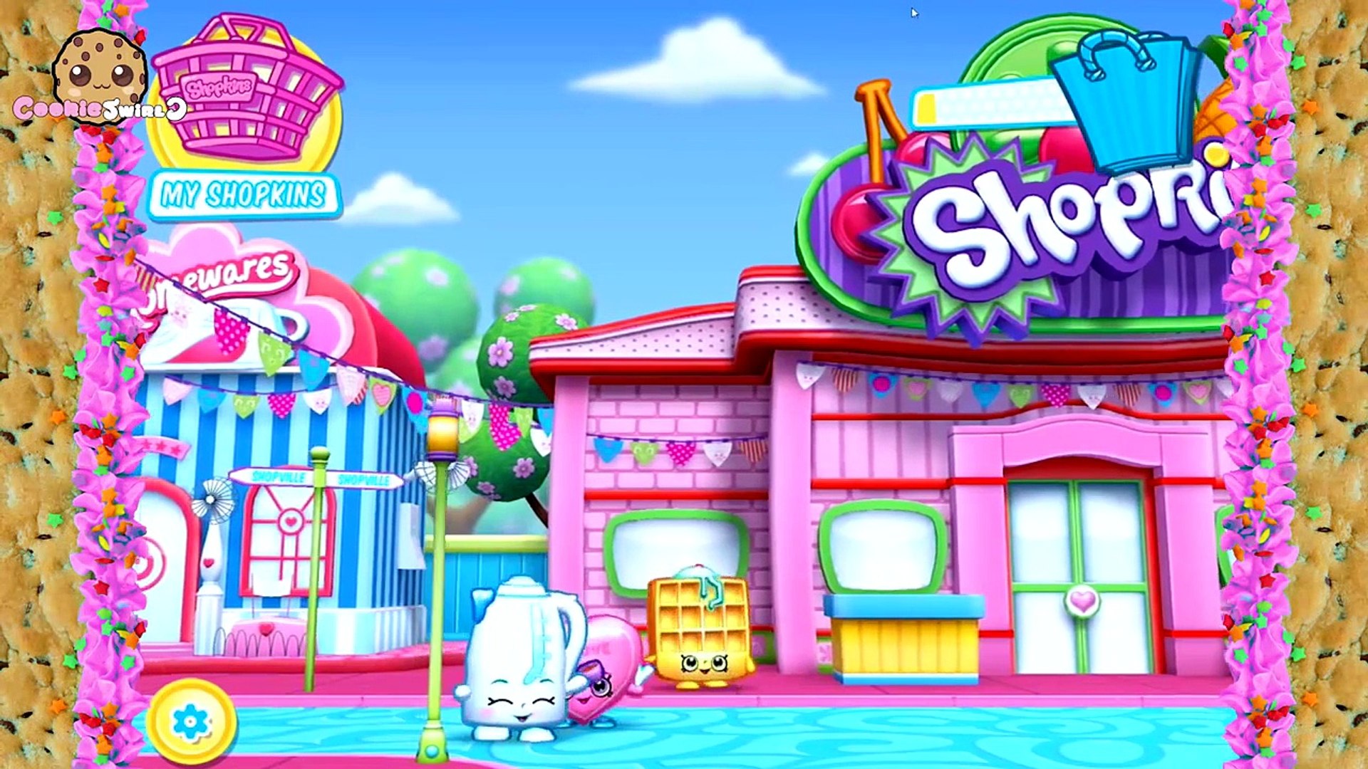 Lets Play Welcome To Shopville Shopkins App Game Small Mart Shopping Bag Toss Cookieswirl