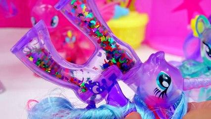 MLP Water Cuties Glitter Princess Cadance Rainbow Shimmer My Little Pony Toy Unboxing Vide
