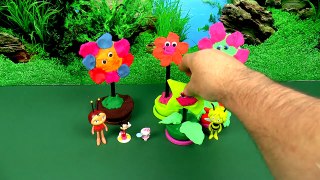PlayDoh Flowers Maya the Bee! Surprise eggs unboxing Mickey Mouse Clubhouse PlayDoh Surpri