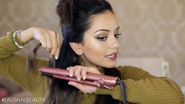 Wavy Hair Tutorial w_ STRAIGHTENERS - Little Mix Inspired - Kaushal Beauty