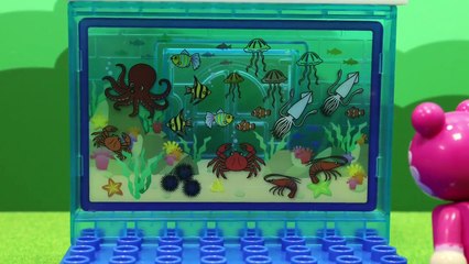 アンパンマンブロックおもちゃ「キラキラこおりの水族館セット」anpanman