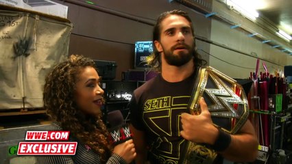 WWE Network: Demon Kane steps inside the cage with a war-torn Seth Rollins - Live from MSG