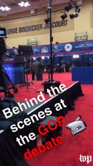 A Snapchat video tour of CNBC&apos;s GOP debate