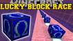 PopularMMOs Minecraft: OMEGA LUCKY BLOCK RACE - Pat and Jen Lucky Block Mod GamingWithJen
