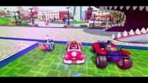 Black Spiderman & Toy Story Woody & Disneys Donald Duck play around Cars and Animals