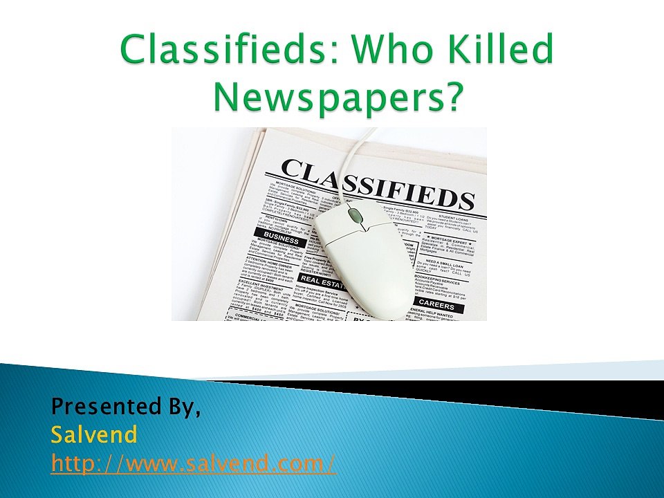 Who Killed Newspapers