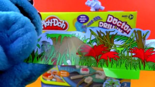 Play-Doh Doctor Drill N Fill Playset by Hasbro with Cookie Monster Kinder Maxi Surprise eg