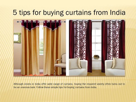 5 tips for buying curtains from India