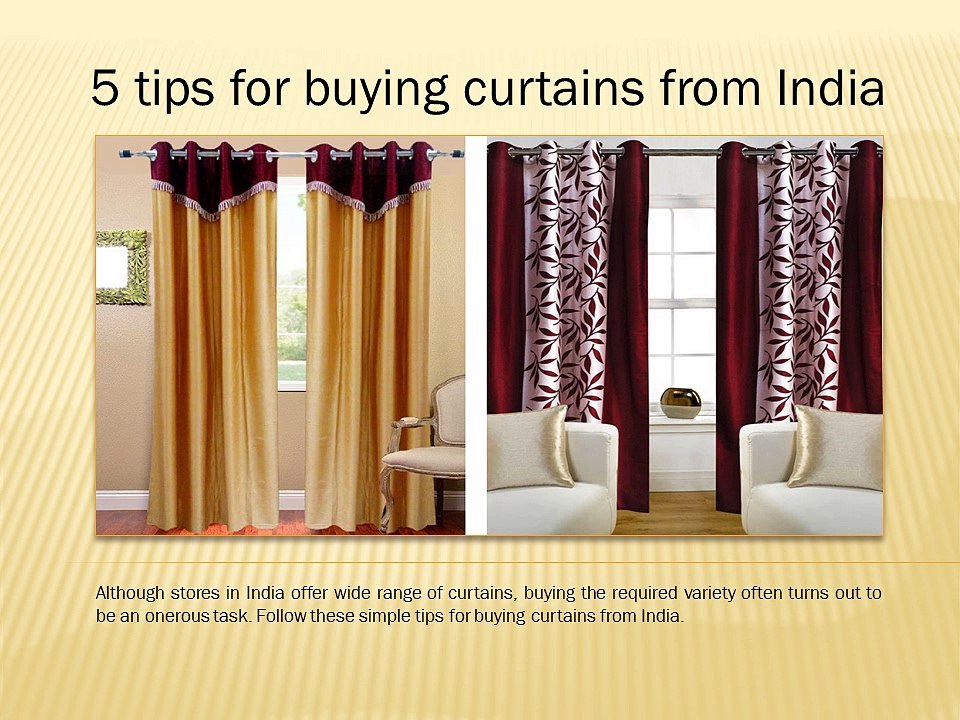 5 tips for buying curtains from India