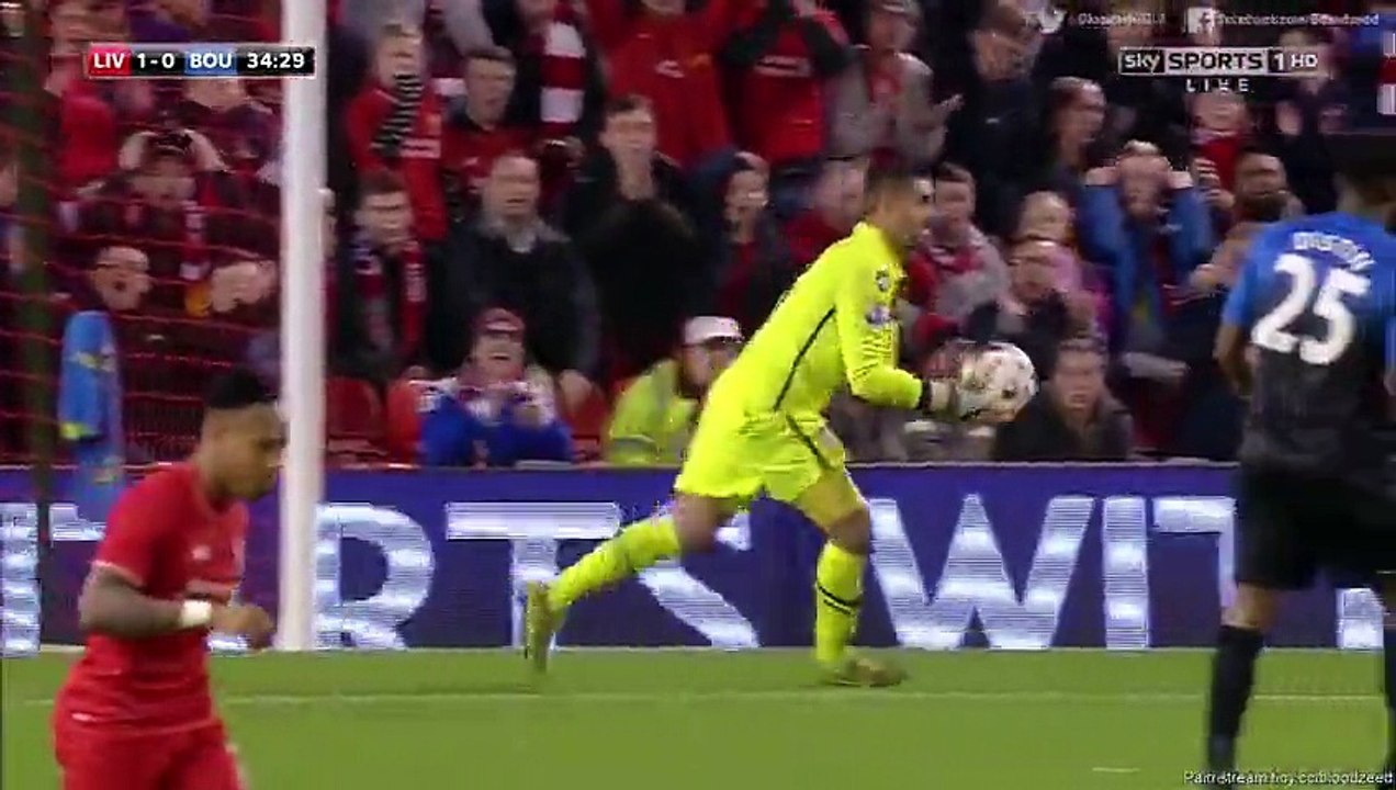 Liverpool 1 – 0 Bournemouth (Capital One) Highlights October 28,2015