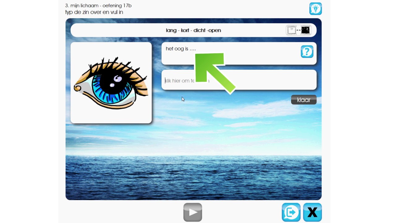 13. typ de zin over en vul in