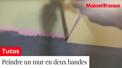 Comment peindre un mur en deux bandes horizontales ?