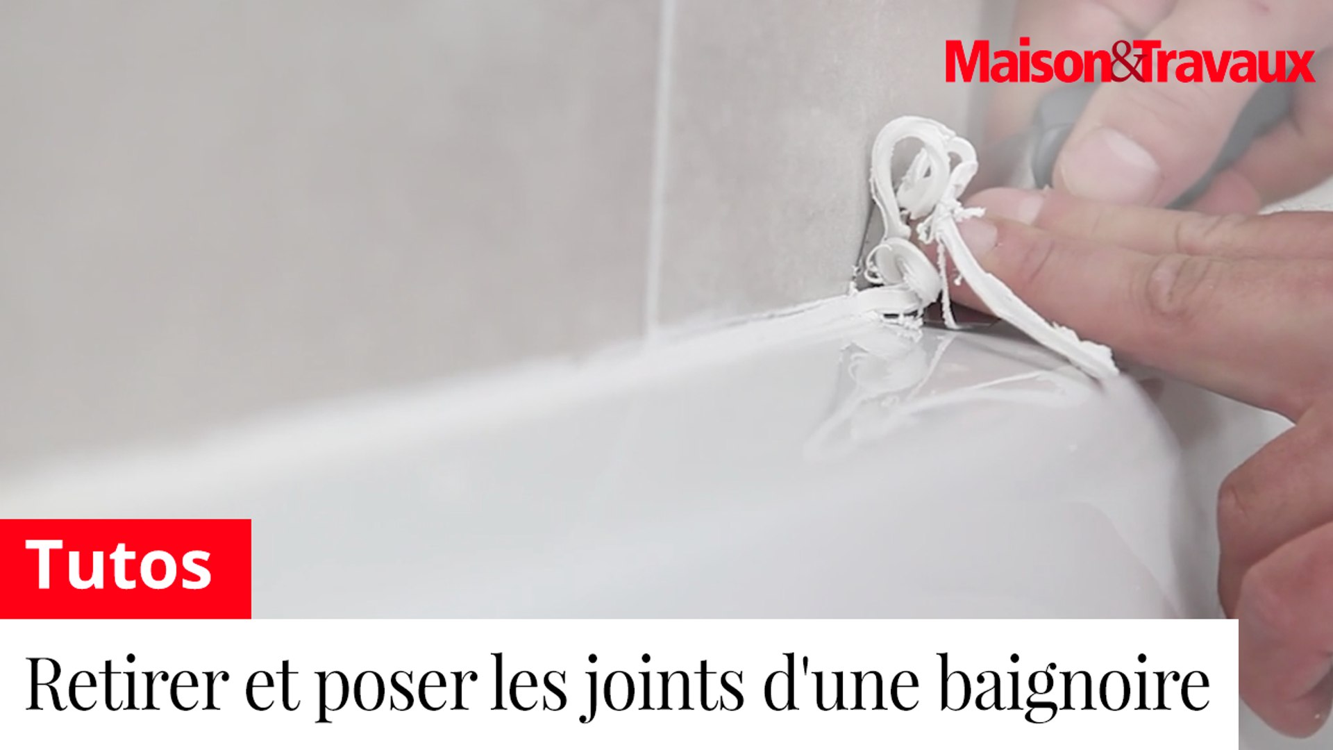 COMMENT FAIRE UN JOINT - TUTO VIDEO FAIRE UN JOINT SILICONE 