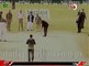 Shahid Afridi bowling to Raheel Sharif (chief of army staff Pakistan)