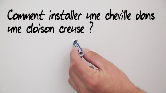 Comment installer une cheville dans une cloison creuse ?
