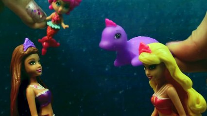 Trapped Mermaid Part 1 Barbie Mini Doll Series The Pearl Princess Sisters Friends