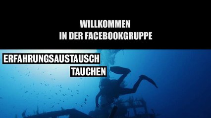 "Erfahrungsaustausch Tauchen" Regeln für die Facebookgruppe